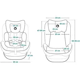 Автокрісло Lionelo Bastiaan Sporty Black з білою основою, чорне (LO-BASTIAAN SPORTY BLACK) - мініатюра 11