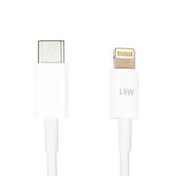 Кабель PowerPlant USB Type-C – Lightning, 18W, 1 м