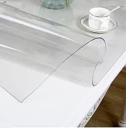 М'яке (гнучке, рідке) скло скатертину на стіл Soft Glass 2.8х1.8м (товщина 1.5 м) Прозора - мініатюра 9