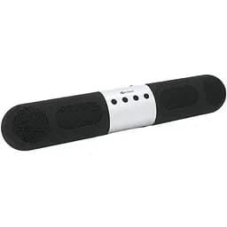 Колонка Kisonli LED-906 Bluetooth 5.0, 2х5W, 1800mAh, USB/TF/BT/FM/AUX, DC: 5V/1A, Black + Silver, BOX, Q40