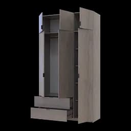 Шафа розпашна для одягу Doros Лукас Канноло/Канноло 3 ДСП 135х50х240 (44900369) - мініатюра 2
