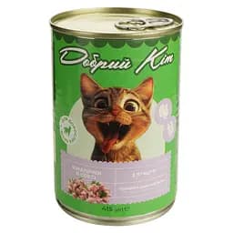 Вологий корм для котів Добрий Кіт шматочки з птицею в соусі 415 г