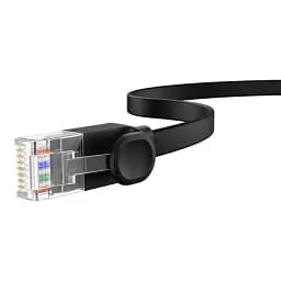 Кабель RJ45 Baseus High Speed CAT6 Gigabit Ethernet Cable (Flat Cable) 20m B00133205111-01 Black - мініатюра 4