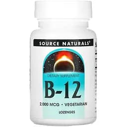 Вітаміни та мінерали Source Naturals B-12 2000 мкг 200 льодяників
