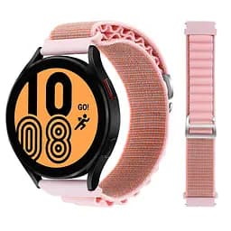 Ремінець для Xiaomi Amazfit GTS 2 2e 3 4 mini - рожевий Watchbands NormalCloth Wave ширина кріплення 20мм нейлоновий (W26-1WB59545445) - мініатюра 3