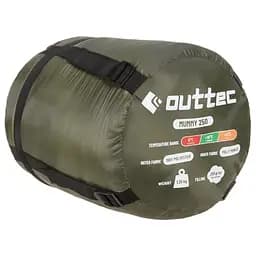 Спальний мішок кокон Outtec Mummy демісезон хакі - мініатюра 7
