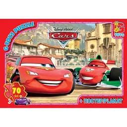 Пазлы G-Toys Тачки, 70 элементов, Z10212