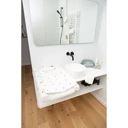 Рушник дитячий Childhome Hearts 80 x 80 см з капюшоном білий (CCBCJOH) - мініатюра 7