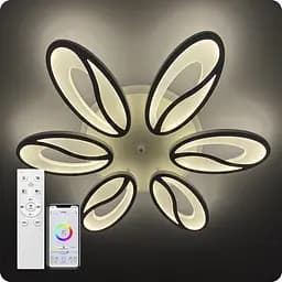 Люстра світлодіодна 517 Light 3color з пультом 180Вт Білий (01354)