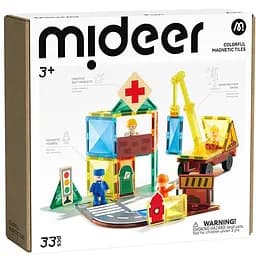 Магнітний конструктор Mideer Міські герої 33 елементи (MD1641)