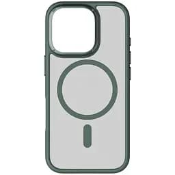 Силіконовий чохол iPhone 16 Pro Max Momax CaseFORM Play Magnetic Case With MagSafe - Матовий зелений (CPAP24XLG) - мініатюра 1