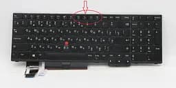 Клавіатура для ноутбуків Lenovo ThinkPad T15 Gen1/Gen2 чорна з чорною рамкою, з трекпоінтом RU/US