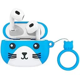 Дитячі бездротові навушники Hoco Cat EW46 Bluetooth в кейсі Blue