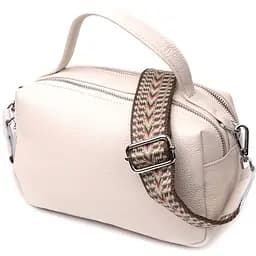 Женская прямоугольная сумка Vintage на два отделения из натуральной кожи 22х13х11 см sum0028994