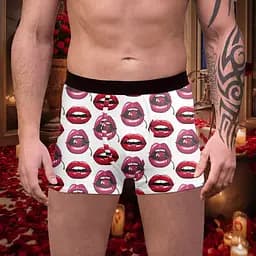 Чоловічі труси боксери "Target for Kisses" (46 см) 4XL Білий
