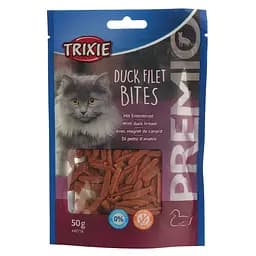 Ласощі для кішок Trixie Premio Duck Filet Bites сушене філе качки 50 г (42716)