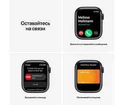 Смарт-годинник Apple Watch Series 7 GPS 45mm Midnight Aluminum Case with Midnight Sport Band [MKN53] Б/В [161674] - мініатюра 7