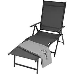 Садовый шезлонг Di Volio Bolzano с алюминиевой рамой серый