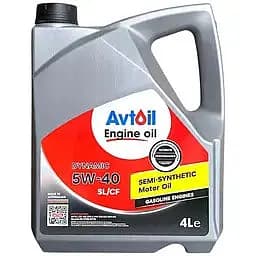 Моторна олива AvtOil Engine oil Dynamic 5W-40, 4 л