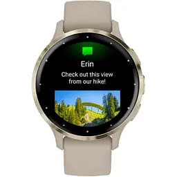 Смарт-годинник Garmin Venu 3S Soft Gold S. Steel Bezel w. French Gray Case and S. Band (010-02785-02) - мініатюра 4