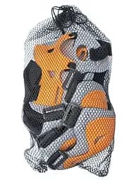 Комплект дитячий шолом та захист Yongkang GB24429-2009 S (5-9 р) жовтогарячий динозавр (G0001138) - мініатюра 9