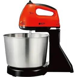 Стаціонарний міксер Bitek з металевою чашею з насадками для тіста 7 швидкостей BT-6637B 250 Вт Червоний