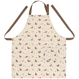 Фартух кухонний Home Line Прогулянка з курчатами 70x80 см бежево-коричневий (182681)