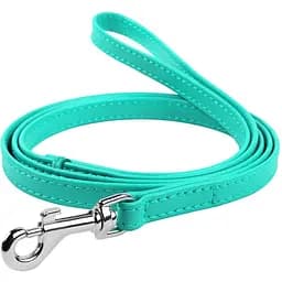 Повідець для собак Waudog Glamour, шкіряний, 122х2,5 см, ментоловий