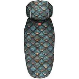 Дождевик-накидка с капюшоном для собак Collar Waudog Clothes, рисунок "Луска", XXS, А 23-26 см, B 30-36 см, С 15-20 см