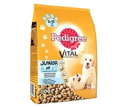 Сухий корм для собак Pedigree Junior з куркою та рисом, 500 г