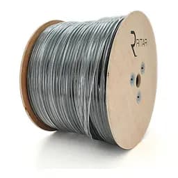 Кабель коаксіальний з живленням RITAR B305-RG59CU + 2x0.5mm CU, 0,81 мм.CU, 64x0.12m CCA, 75 Ом, FPE, оболонка 6,91мм чорний PVC, котушка 305м Q1