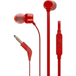 Навушники JBL T110 Tune дротова гарнітура червона