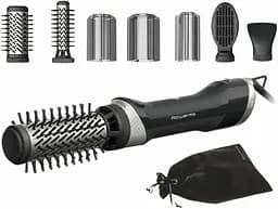 Фен-щетка Renewal Brush Active, 1000Вт, 3 режима, иониз-я, холл. обдув, оборот. насадка, 5 нас ROWENTA teh0017597