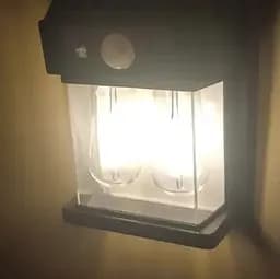 Вуличний накладний світильник Solar wall lamp YX-777-2W Ліхтар на сонячних батареях з датчиком руху Black - мініатюра 4