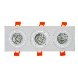 Світильник врізний поворотний Brille HDL-DT 109/3 MR16 WH 36-251 - мініатюра 8