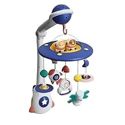 Музична карусель HL 2022-103 пульт дистанційного керування, звук, підсвічування синій