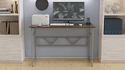 Комп'ютерний стіл Ferrum-decor Раян 75x120x70 сірий ДСП Дуб Сонома Труфель 16мм (FRD-101633) - мініатюра 3