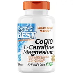 Натуральная добавка Doctor's Best CoQ10 L-Carnitine Magnesium 90 вегакапсул