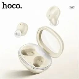 Навушники бездротові Hoco EQ3 TWS Milky White (бежеві) 6931474798572 - мініатюра 3