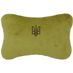Подголовник-подушка Tigres Трезубец, 24х15 см, хаки (ПД-0460)
