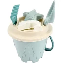 Детская игрушка ТехноК «Набор для игры с песком» 1560TXK: формочки, лопатка, грабли