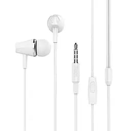 Навушники Hoco M34 honor music universal earphones with microphone White