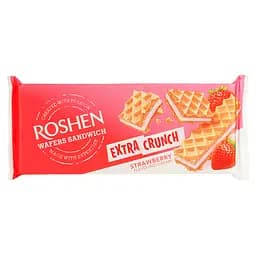 Вафли Roshen Wafers Sandw Extra Crunch Strawberry 142 г (946982)
