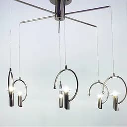 Подвесная люстра в корухе бронза на 6 ламп Line.F 5008/6 GR