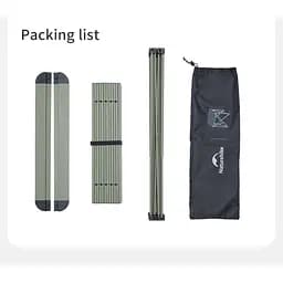 Стіл складаний Naturehike CNK2450JJ013 алюміній M (Сірий) - мініатюра 3