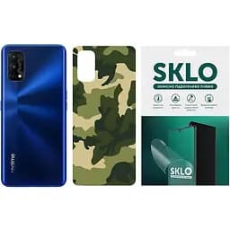 Захисна плівка SKLO Back тил Camo для Realme C3 Зелений / Army Green