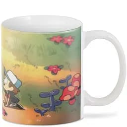 Кухоль GeekLand Gravity Falls flowers GF.02.06 330 мл білий