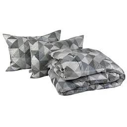 Набор одеяло и 2 силиконовые подушки Абстракция плюс серый (172.53Абстракция плюс)