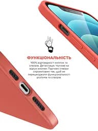 Силиконовый чехол для Apple iPhone 13 Pro Max, ICON2 Case, розовый, противоударный, панель, защита всего корпуса, матовая поверхность Soft Touch, выступает над дисплеем, совместим с защитными стеклами и пленками, с микрофиброй, ArmorStandart (ARM60501) - мініатюра 4