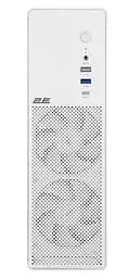 Корпус 2E Credo Slim V90W-400 з БЖ ATX400 White (2E-V90W-400) - мініатюра 2